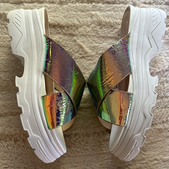 Public Desire Elma Chunky Iridescent Sandal size 8 - Picture 10 of 15